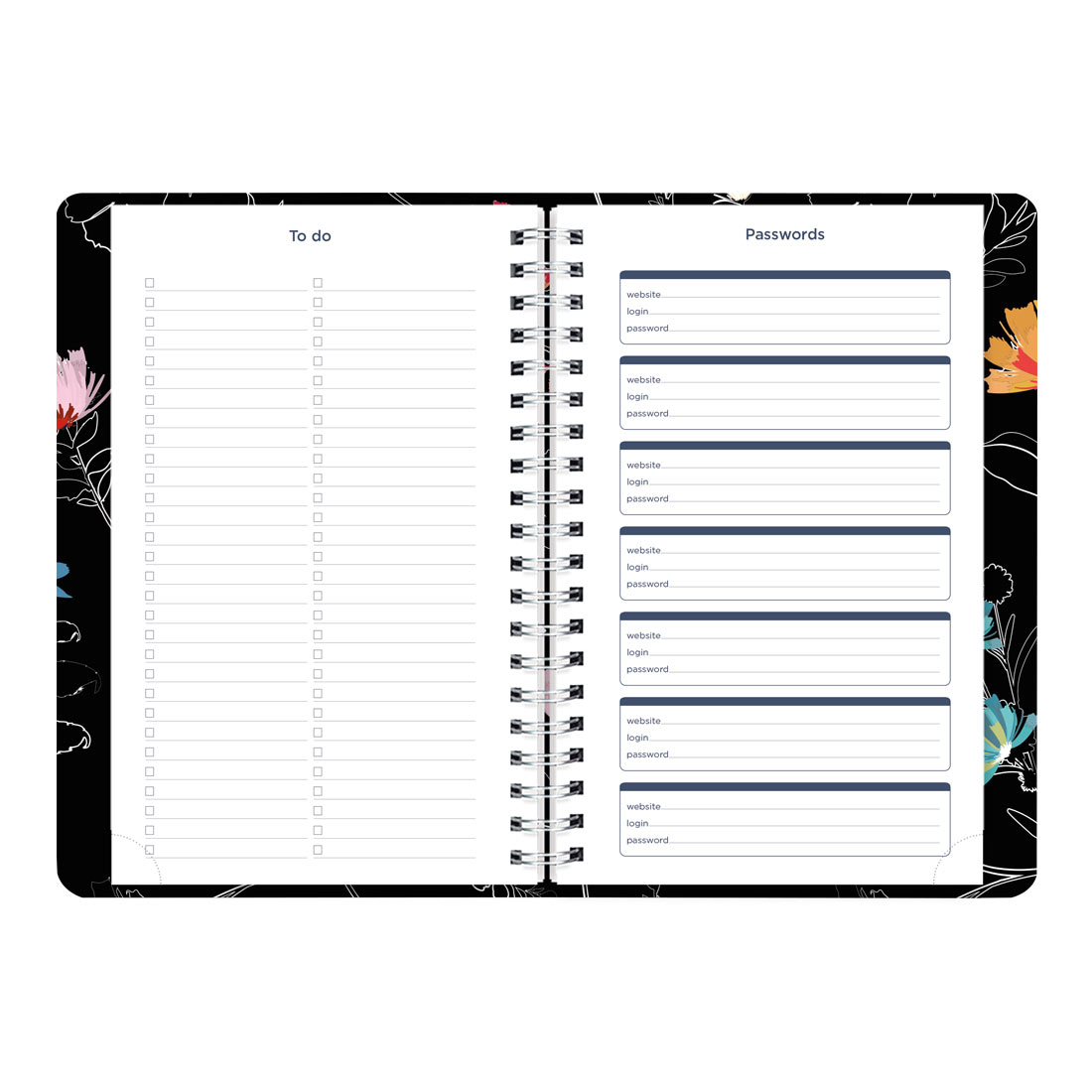 Blueline Dramatic Floral Weekly/Monthly Planner 2026 C101G.01-26