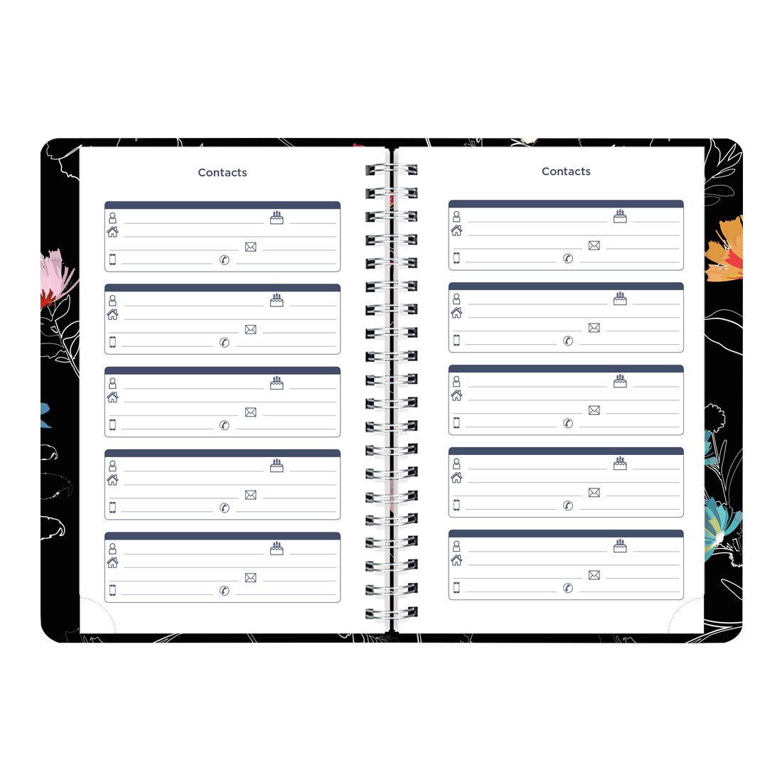 Blueline Dramatic Floral Weekly/Monthly Planner 2026 C101G.01-26