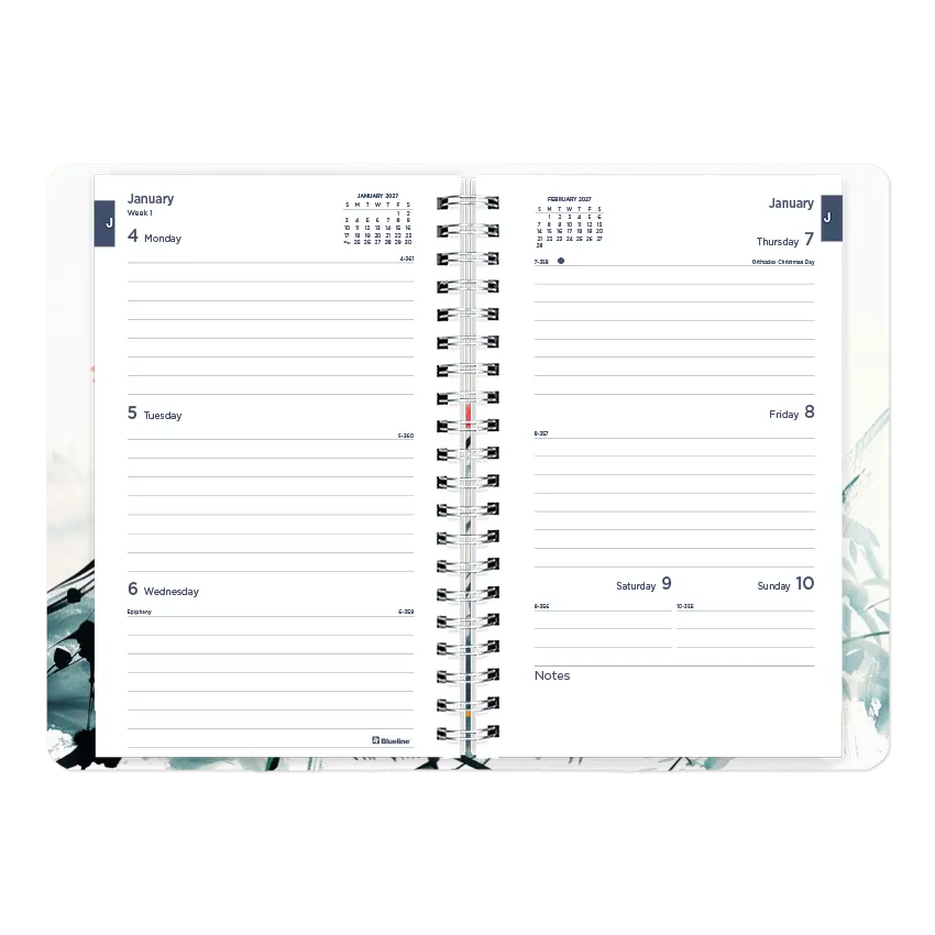 Blueline Dramatic Floral Weekly/Monthly Planner, 2027 C101G.01-27