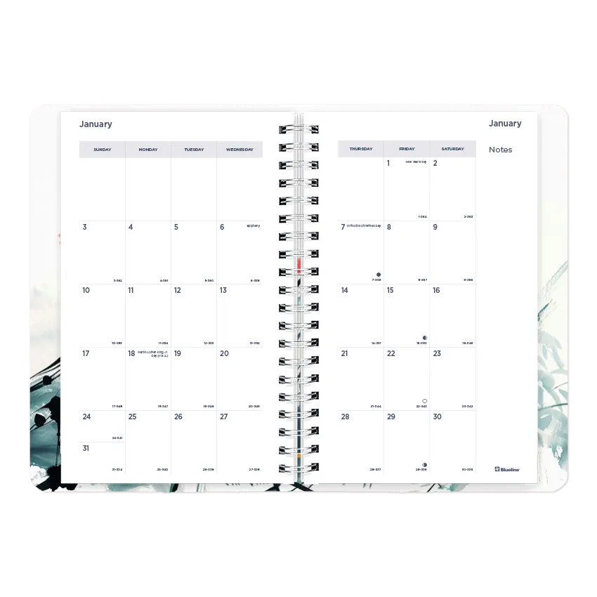 Blueline Dramatic Floral Weekly/Monthly Planner, 2027 C101G.01-27