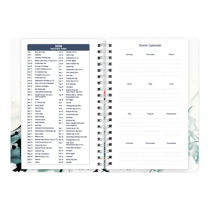 Blueline Dramatic Floral Weekly/Monthly Planner, 2027 C101G.01-27