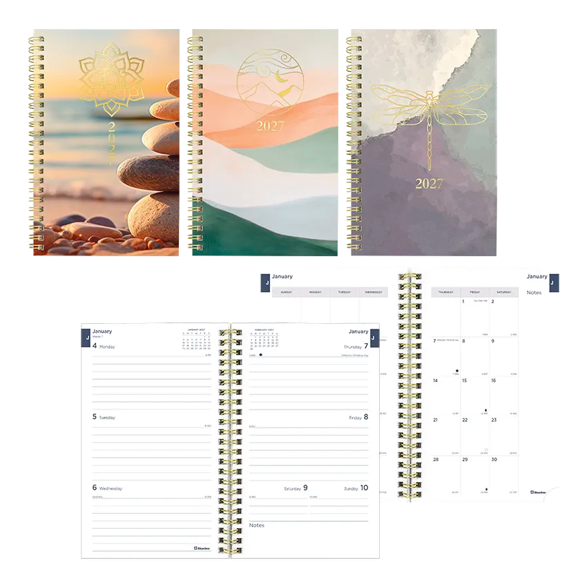 Blueline Minimalist Weekly/Monthly Planner, 2027, Assorted Designs C101PT.ASX-27