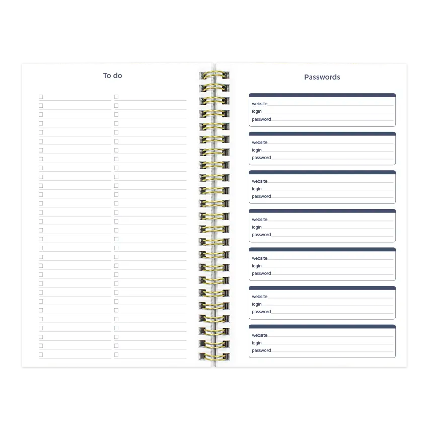 Blueline Minimalist Weekly/Monthly Planner, 2027, Assorted Designs C101PT.ASX-27
