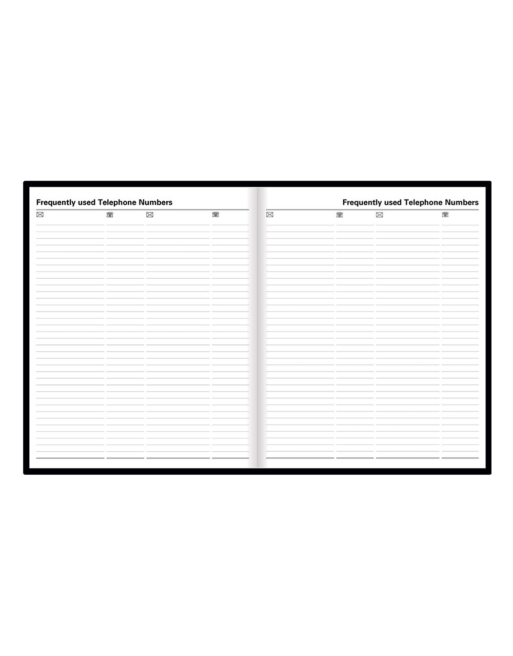 Standard Quarto Day to a Page Planner 2025 - English 25-C10YBK#color_black