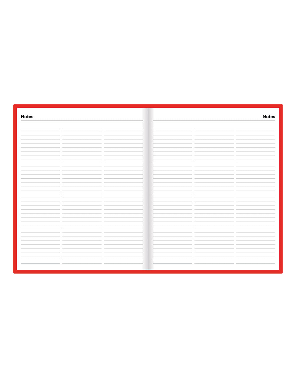 Standard Quarto Day to a Page Planner 2025 - English 25-C10YBY#color_red