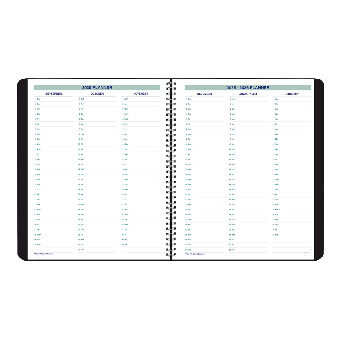 Blueline Essential Plan & Link™ Monthly Planner, Black, 2026 C1200.81T-26