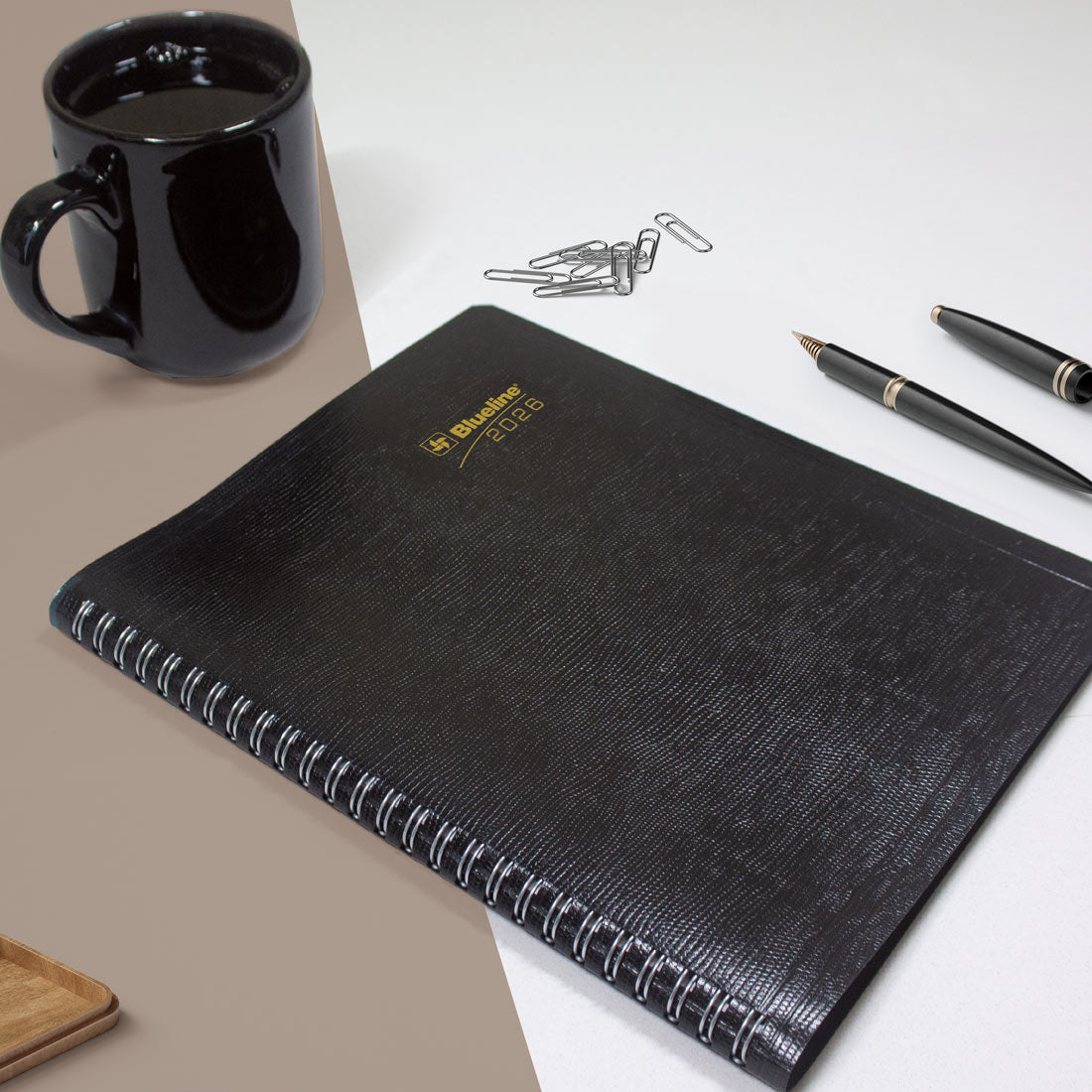 Blueline Essential Plan & Link™ Monthly Planner, Black, 2026 C1200.81T-26