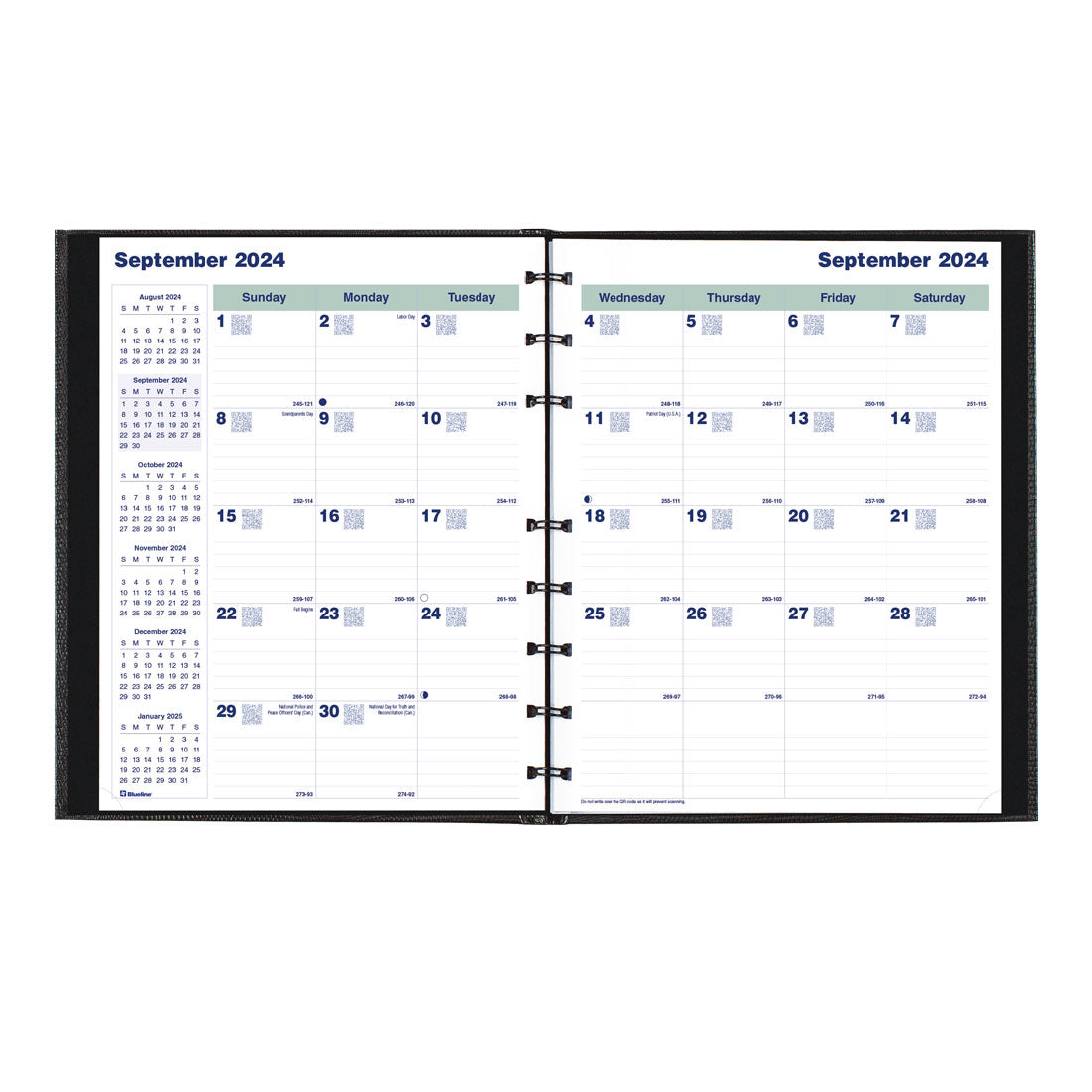 CoilPro™ Plan & Link™ Monthly Planner 2025, English, Black (C1200C.81-25)