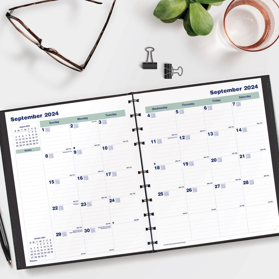 CoilPro™ Plan & Link™ Monthly Planner 2025, English, Black (C1512C.81-25)