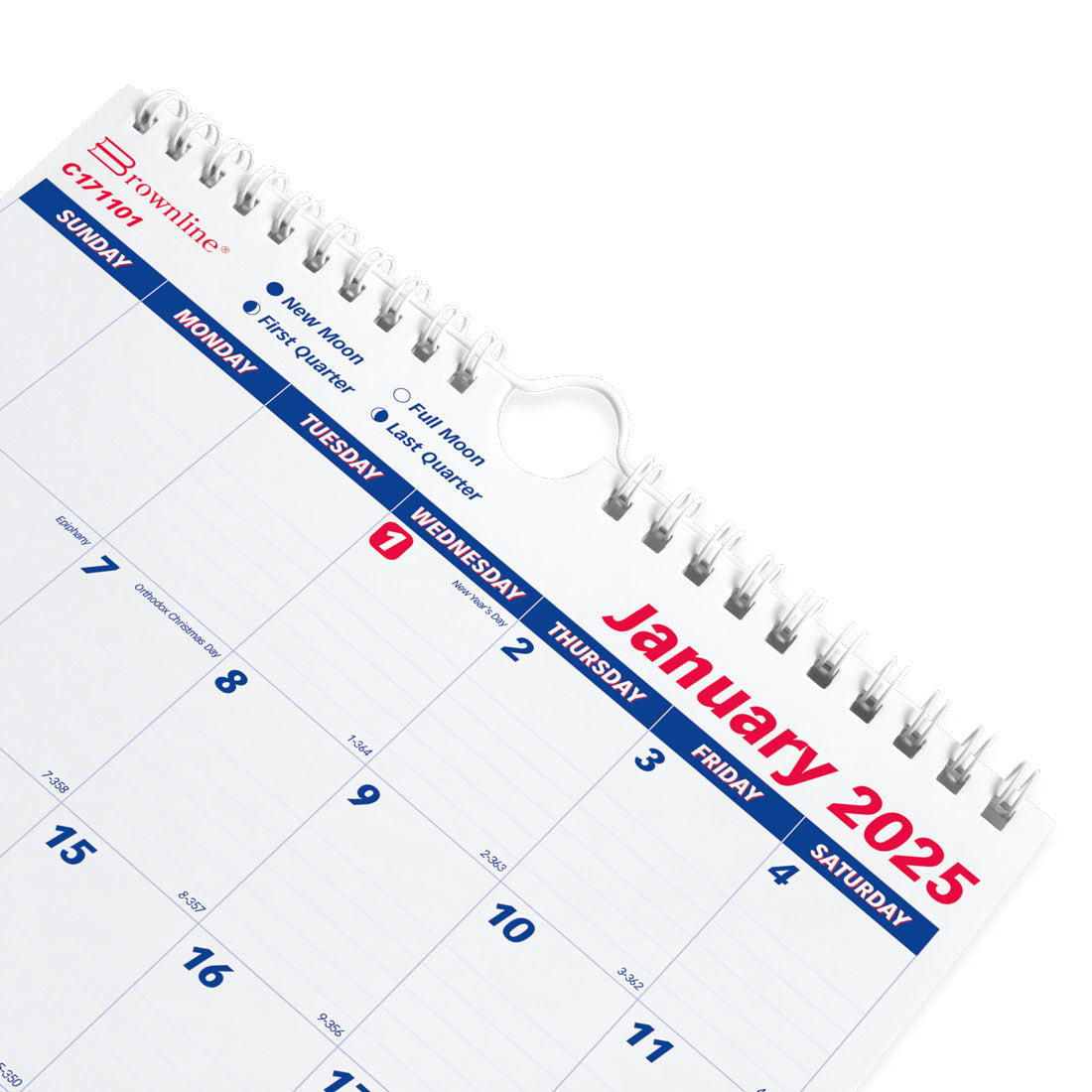 Monthly Wall Calendar 2025, English, C171101