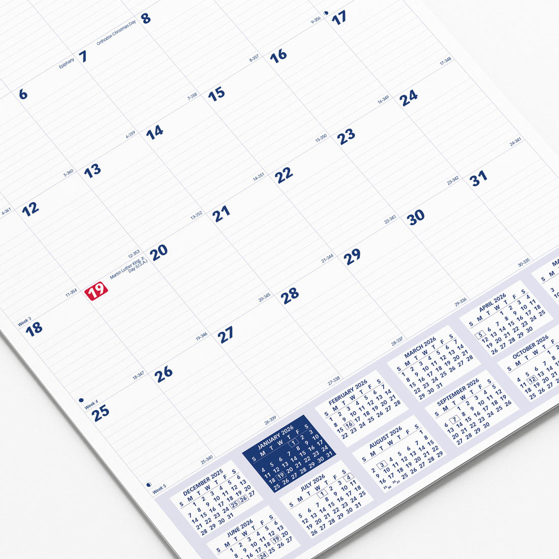 Brownline Monthly Wall Calendar, 2026 C171104-26