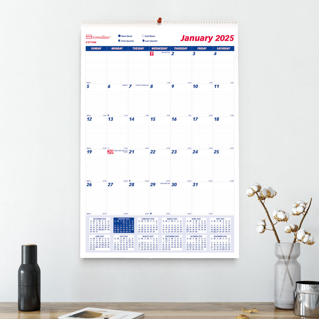 Monthly Wall Calendar 2025 (C171104-25)