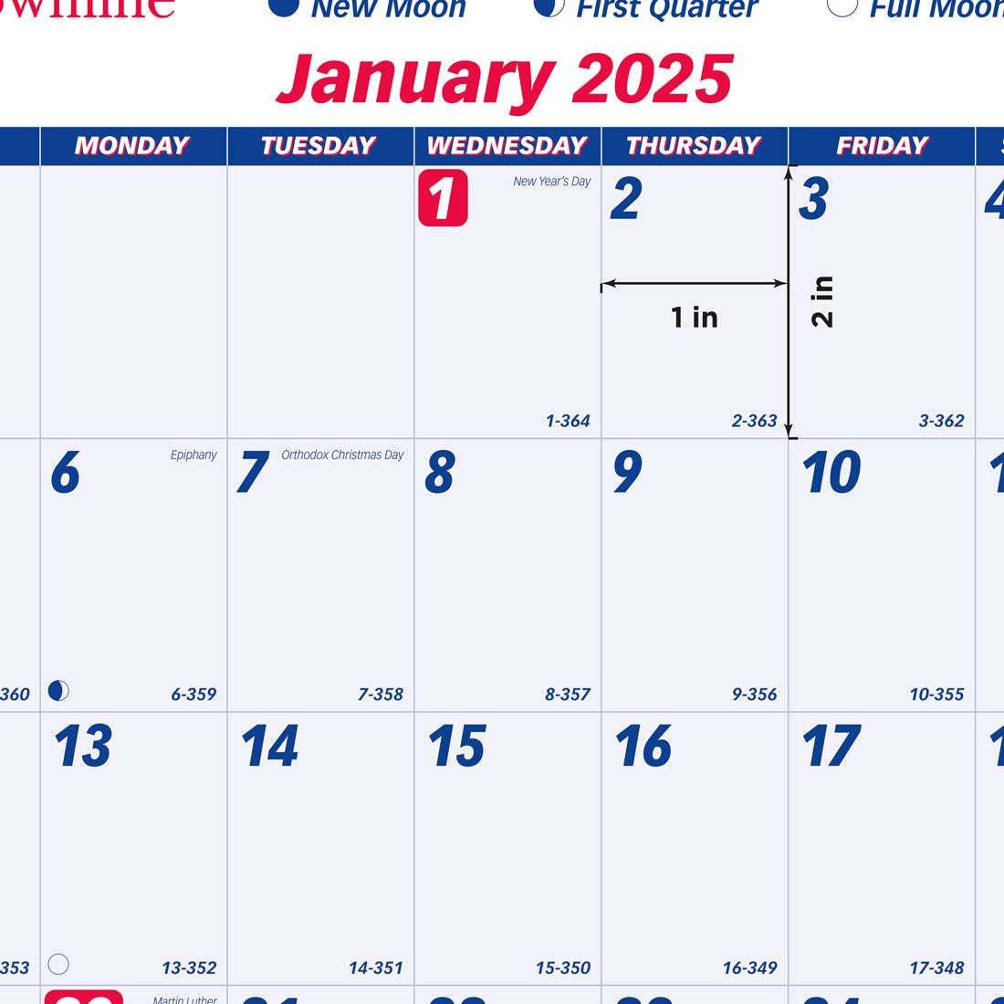 Yearly Wall Calendar 2025 (C172212-25)