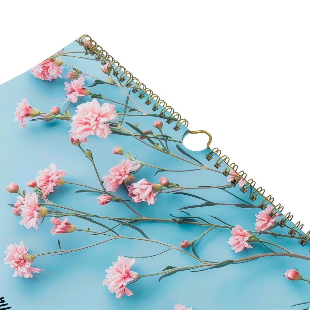 Monthly Wall Calendar, Romantic, 2027 C173122-27 Blueline