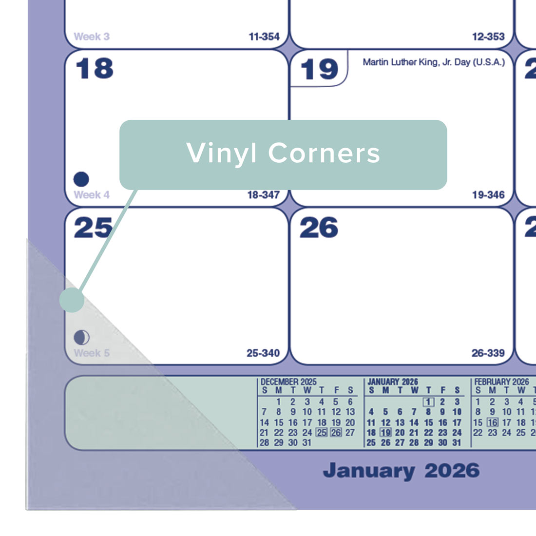 Brownline Monthly Magnet Desk Pad, 2026 C181700A-26