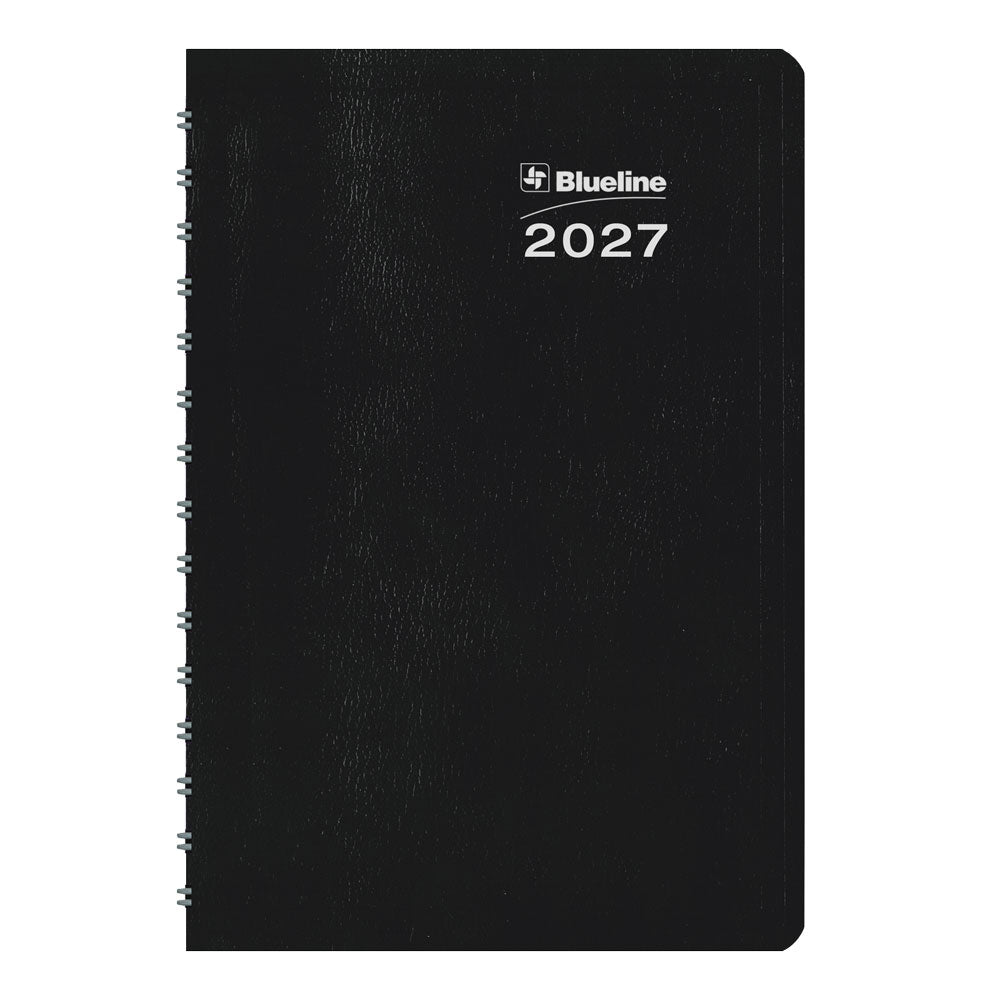 Blueline DuraGlobe™ Daily Appointment Book, 2027, Black C210.21T-27