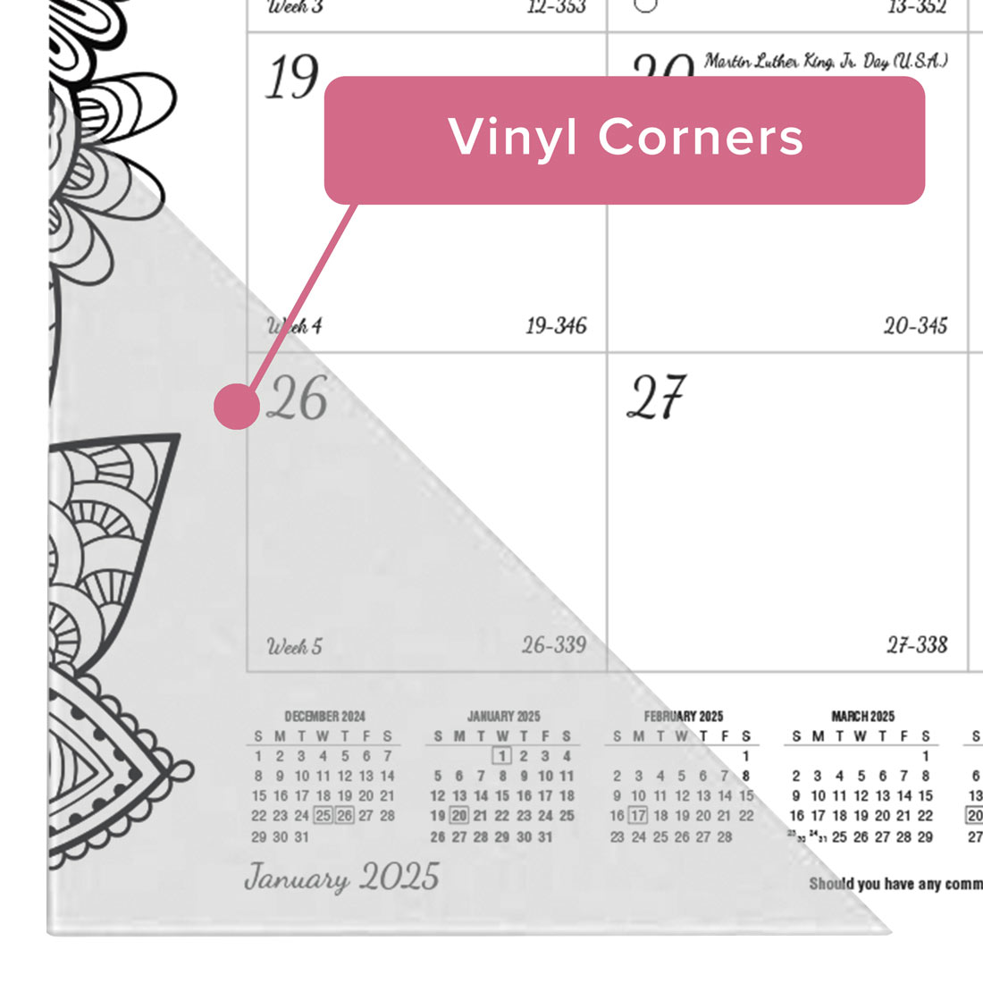 DoodlePlan™ Coloring Desk Pad 2025 (C2917311-25)