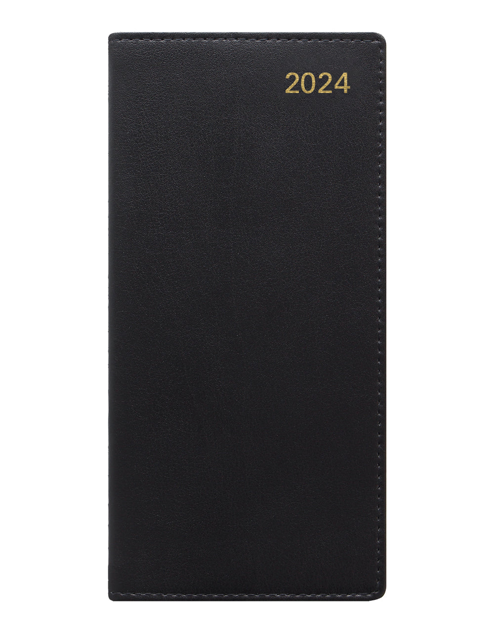 Belgravia Slim Landscape Week to View Leather Diary with Appointments and Planners 2024 - English#color_black