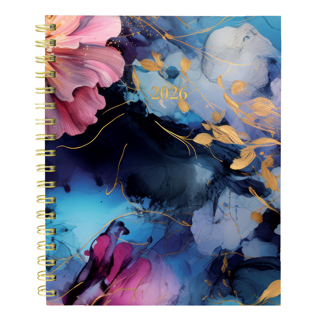 Blueline Midnight Floral Weekly/Monthly Planner 2026, Trilingual C38090B.01-26