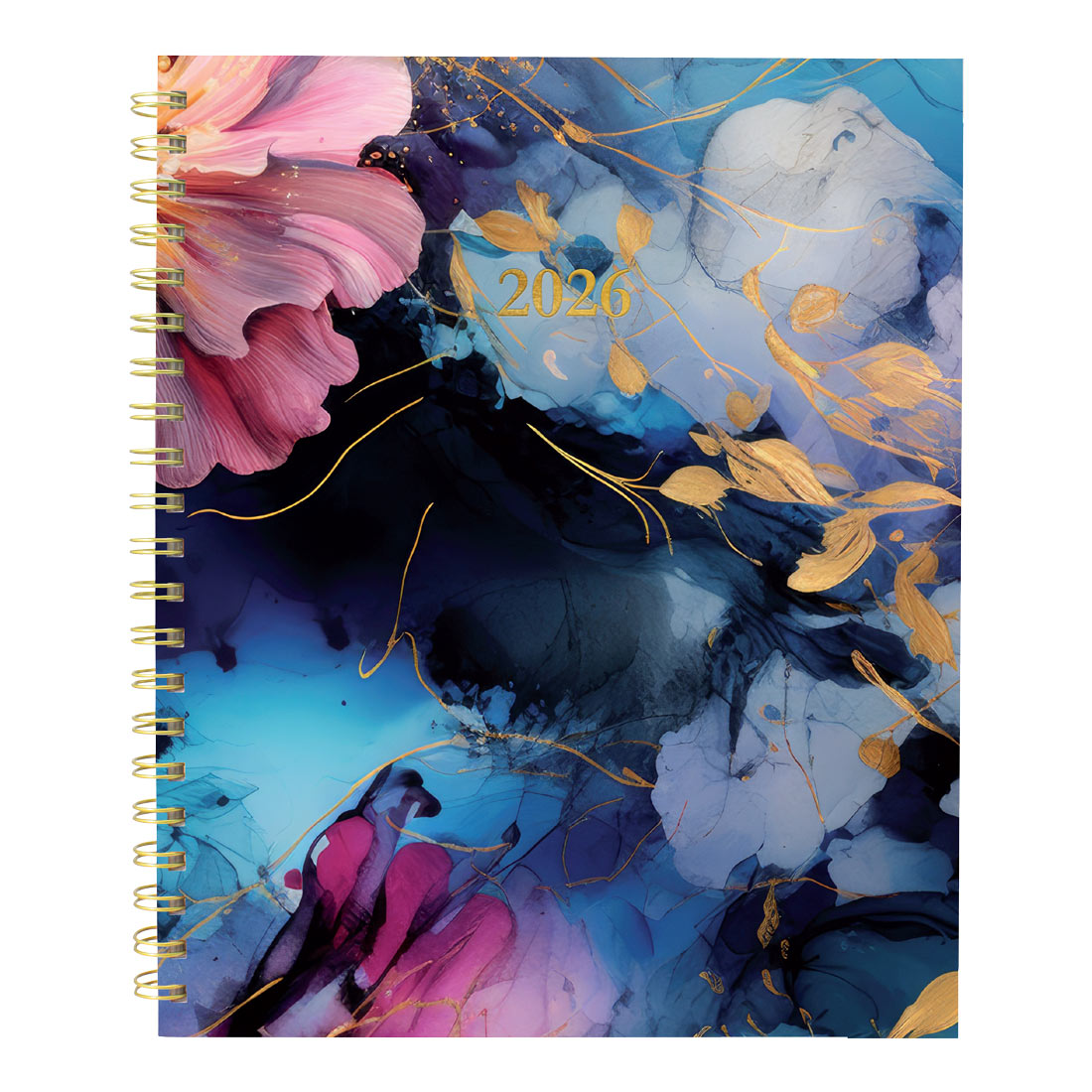 Blueline Midnight Floral Weekly/Monthly Planner 2026, Trilingual C38110B.01-26