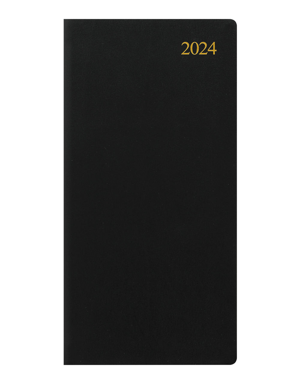 Signature Slim Week to View Leather Diary with Planners 2024 - English#color_signature-black