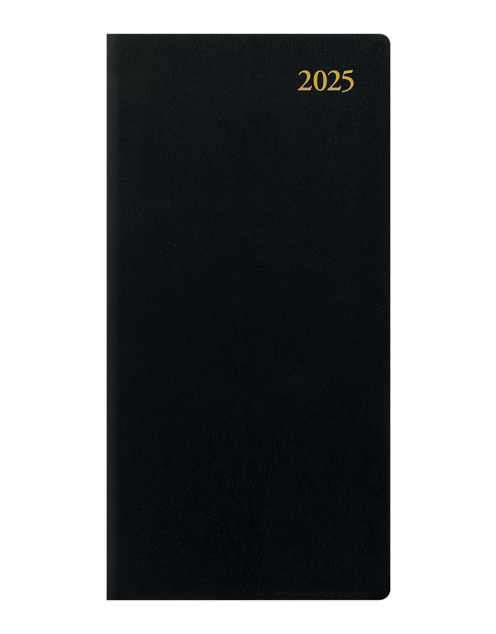 Signature Slim Week to View Leather Diary with Planners 2025 - English 25-C38SUBK#color_black