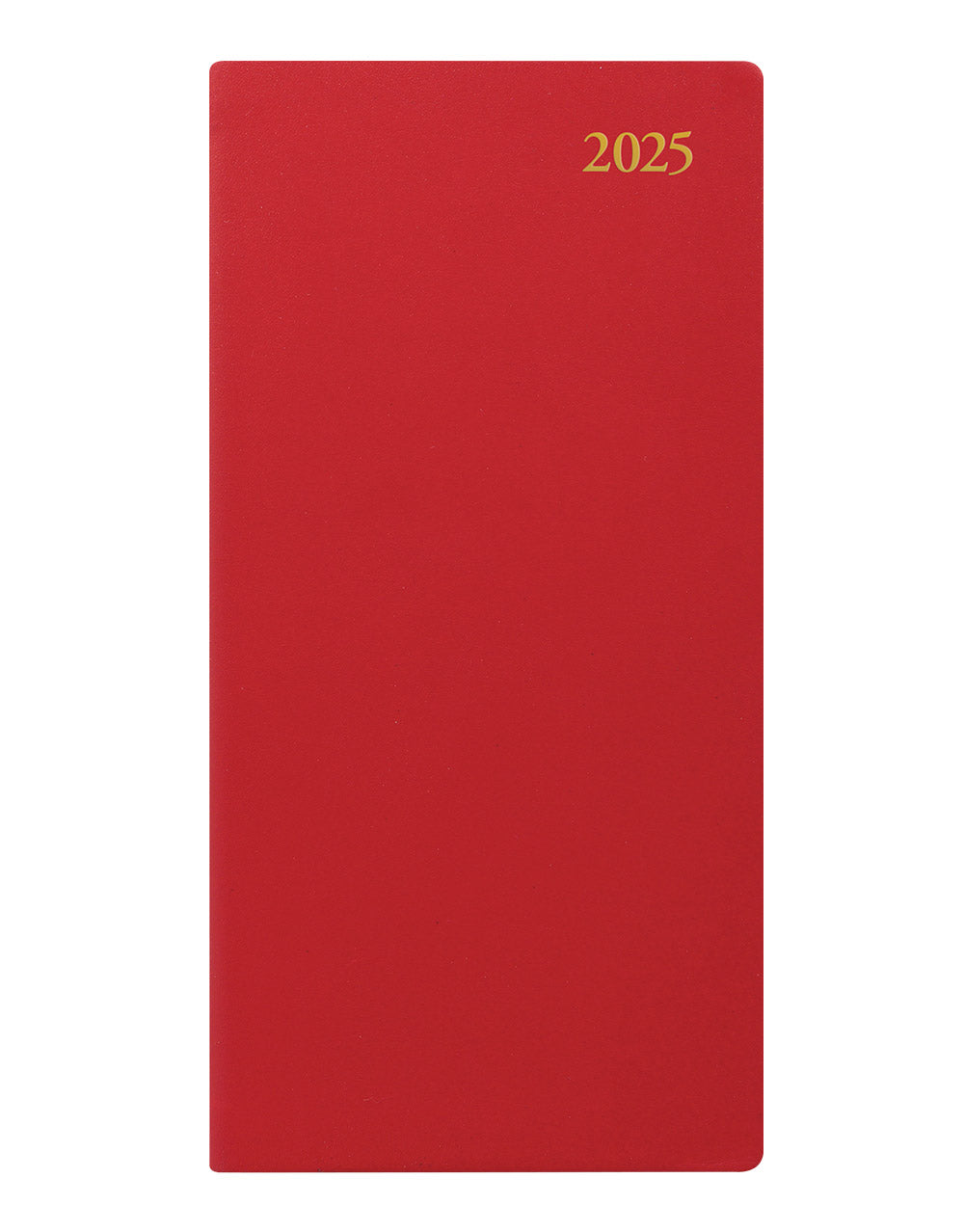 Signature Slim Week to View Leather Diary with Planners 2025 - English 25-C38SURD#color_red