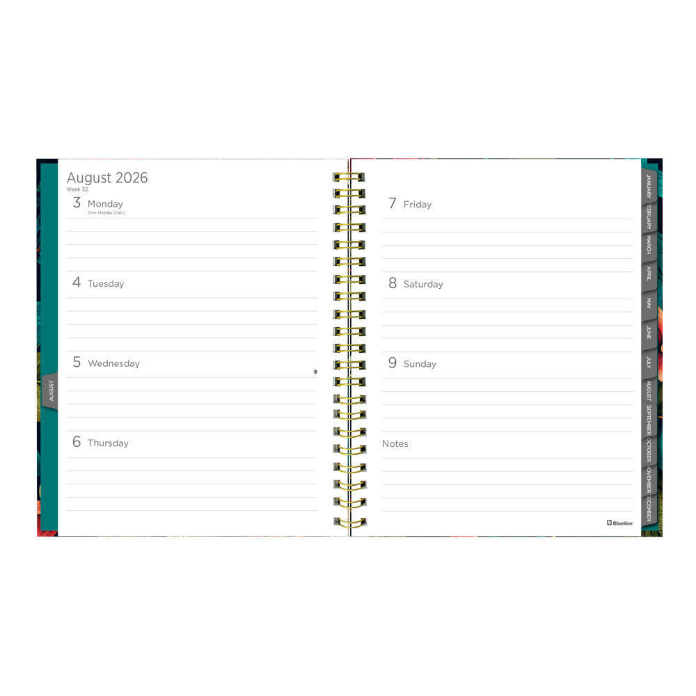Wildflower Glow 17-Month Weekly Planner, 2026 - 2027 - English C471117.01-27