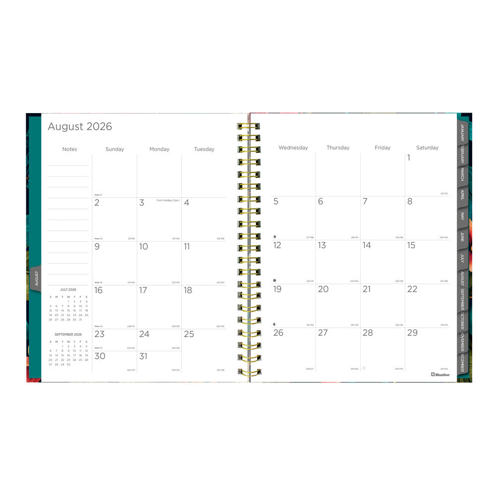 Wildflower Glow 17-Month Weekly Planner, 2026 - 2027 - English C471117.01-27