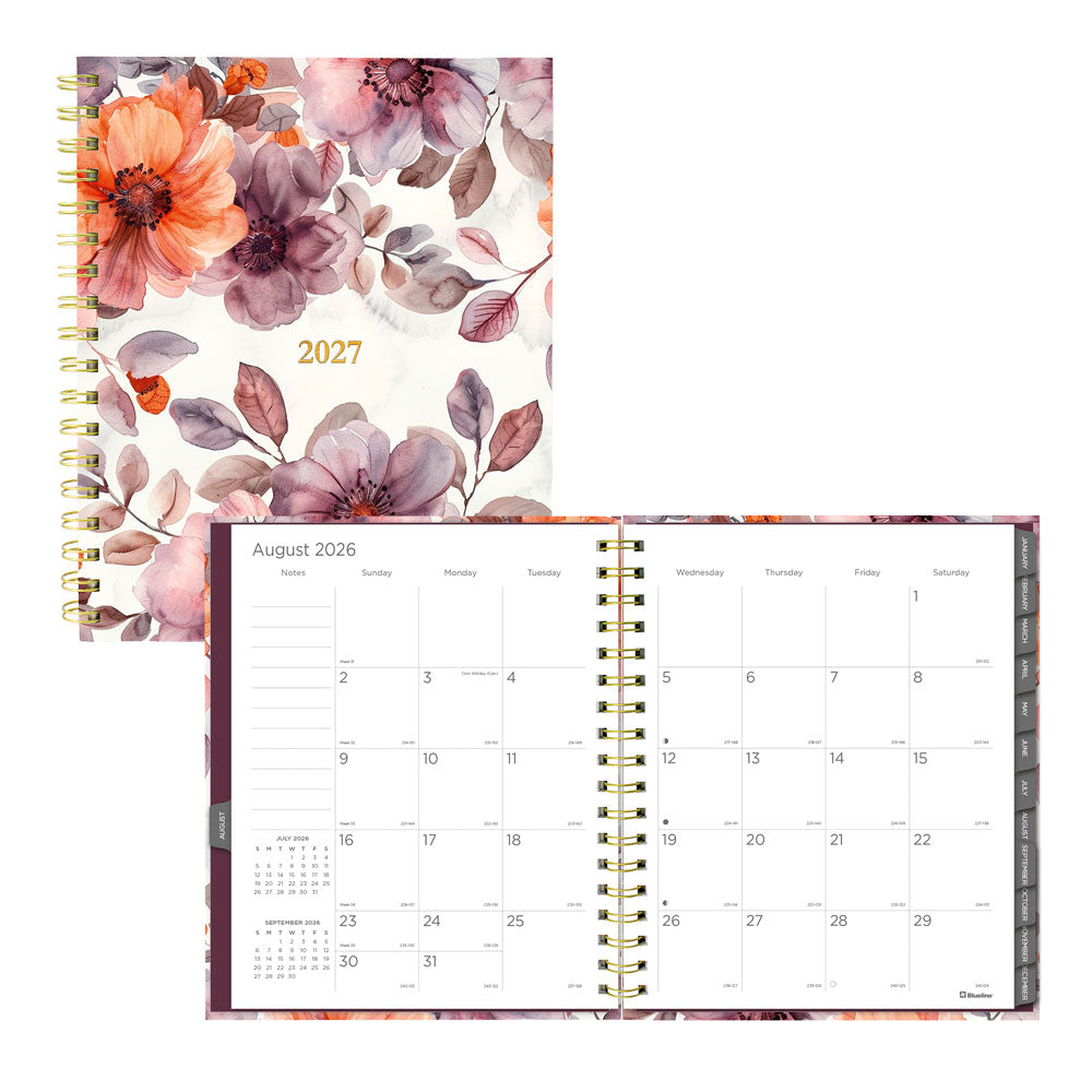 Floral Blush 17-Month Monthly Planner, 2026 - 2027 English C489017.01-27