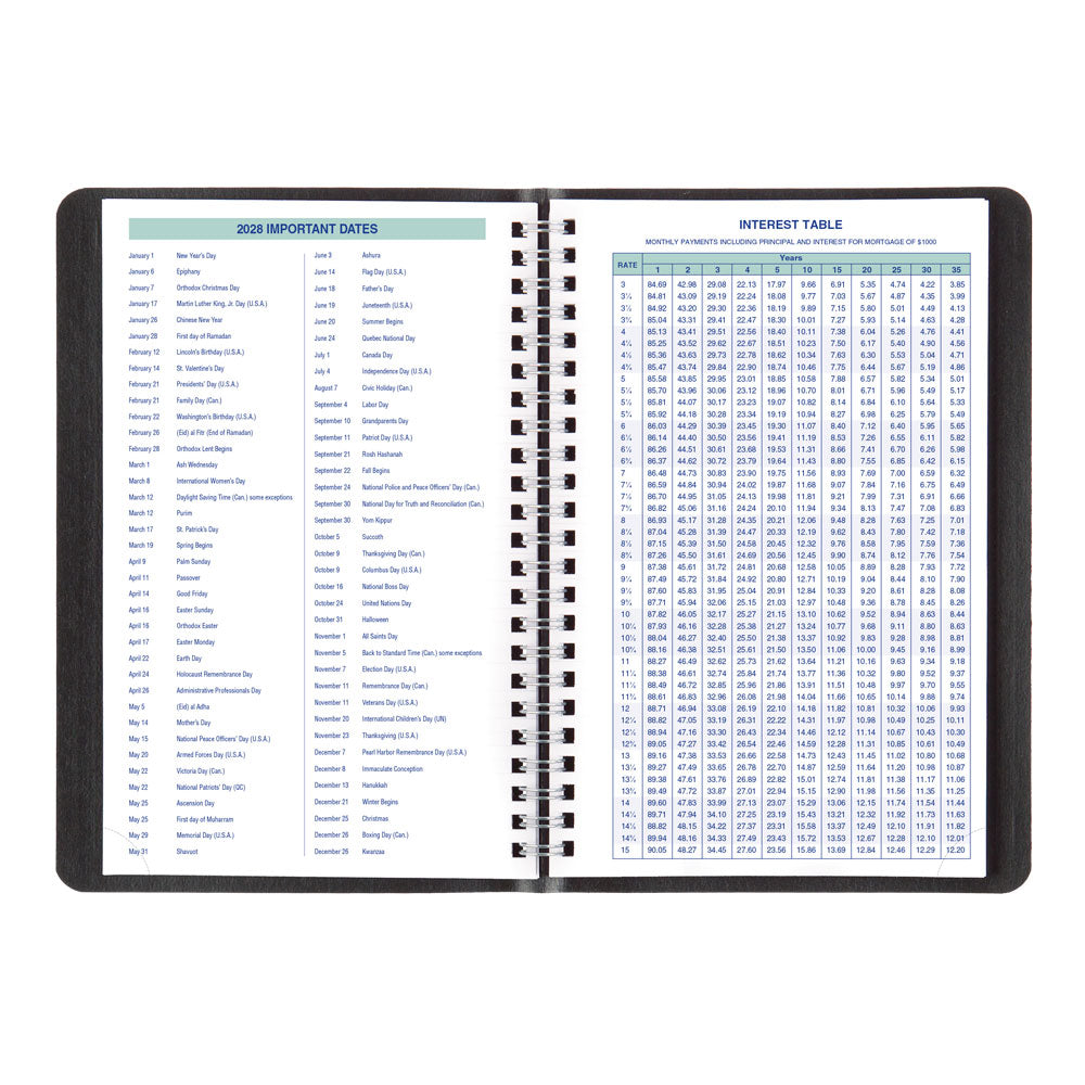 Plan & Link™ Weekly Appointment Book, 2027, Black C5075.81T-27 Blueline