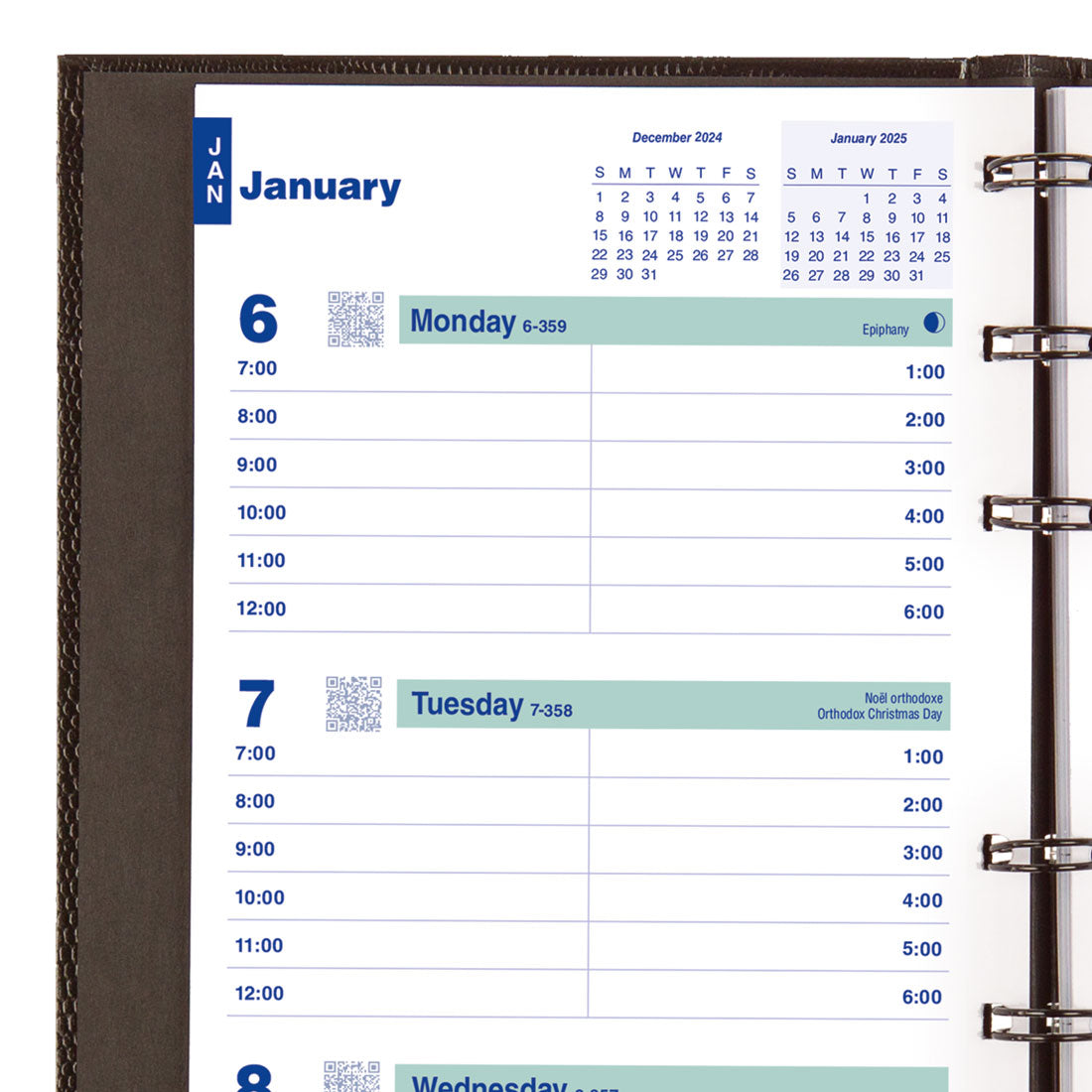 CoilPro™ Plan & Link™ Weekly Planner 2025, English, Black (C5075C.81-25)