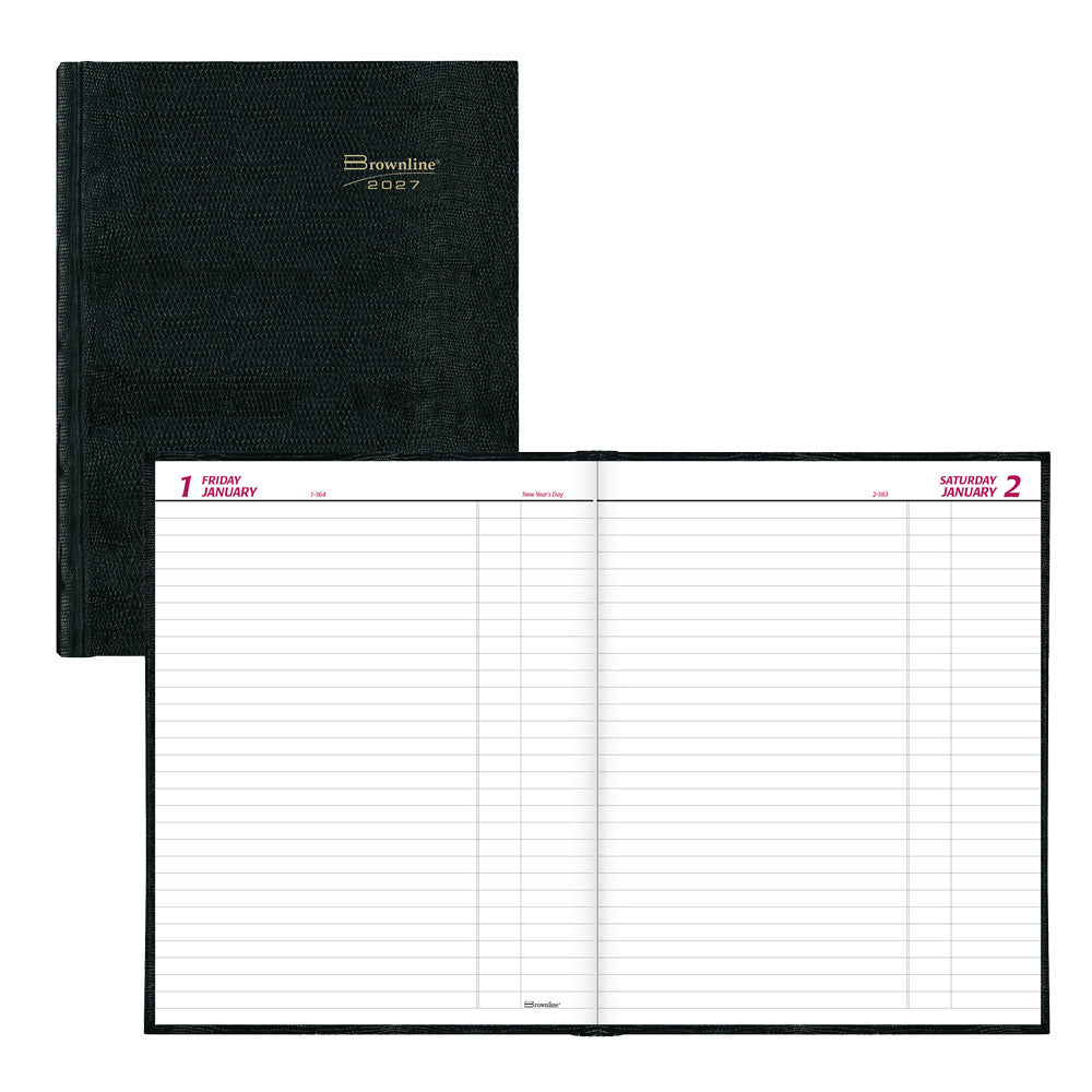 Traditional Daily Untimed Planner, 2027 Black C550.BLK-27#color_black