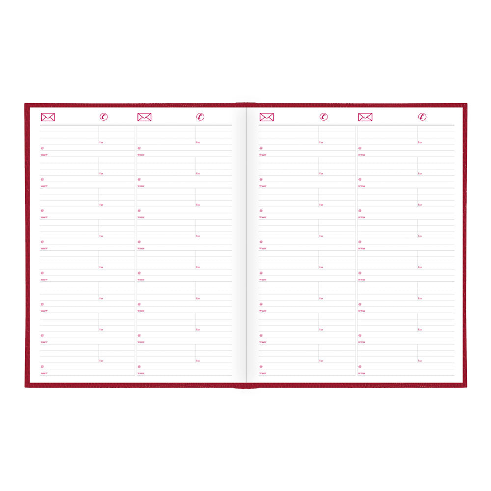 Traditional Daily Untimed Planner, 2027 Red C550.RED-27#color_bright-red