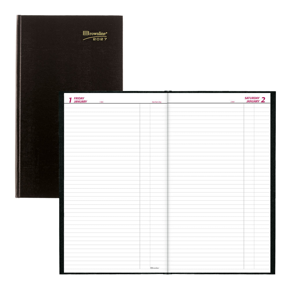Traditional Daily Untimed Planner, 2027 Black C551.BLK-27 - Brownline#color_black