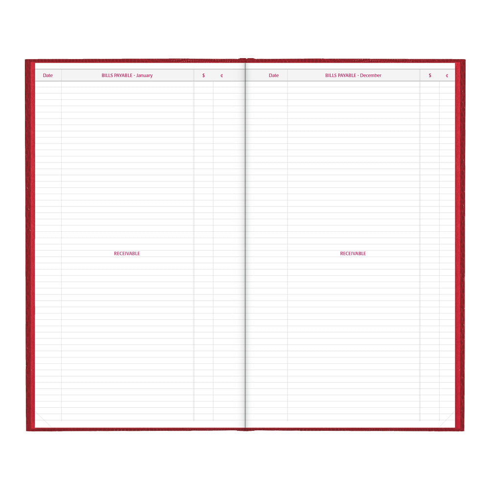 Traditional Daily Untimed Planner, 2027 Red C551.RED-27 - Brownline#color_bright-red