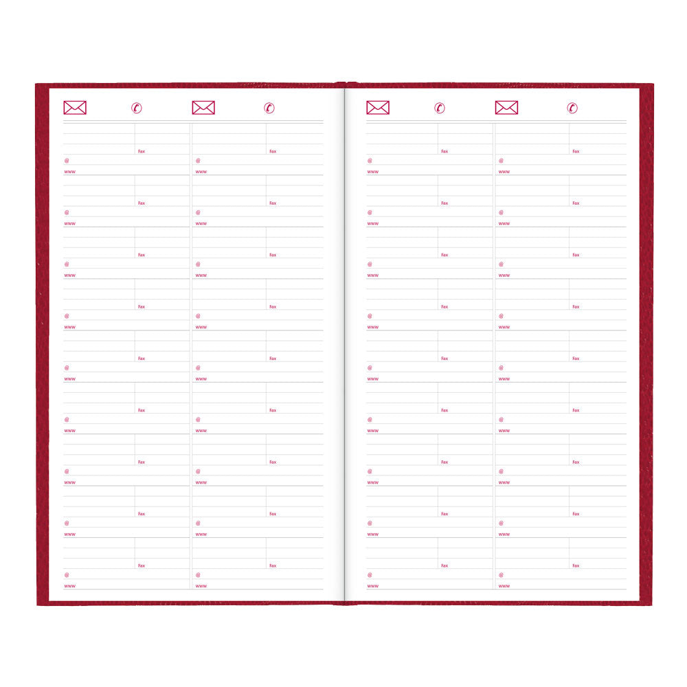 Traditional Daily Untimed Planner, 2027 Red C551.RED-27 - Brownline#color_bright-red