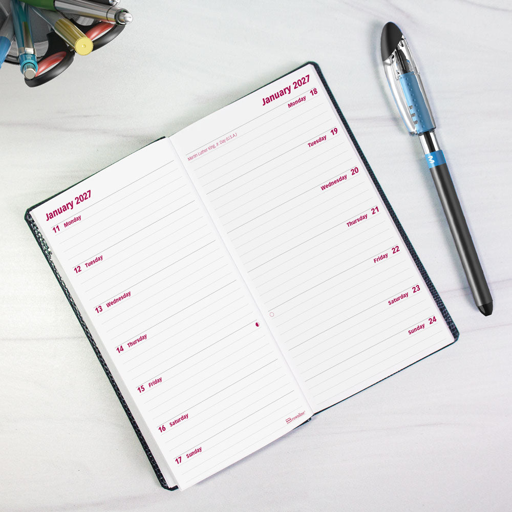 Essential Two-Week Planner, 2027, Black C5626.81Z-27 Brownline