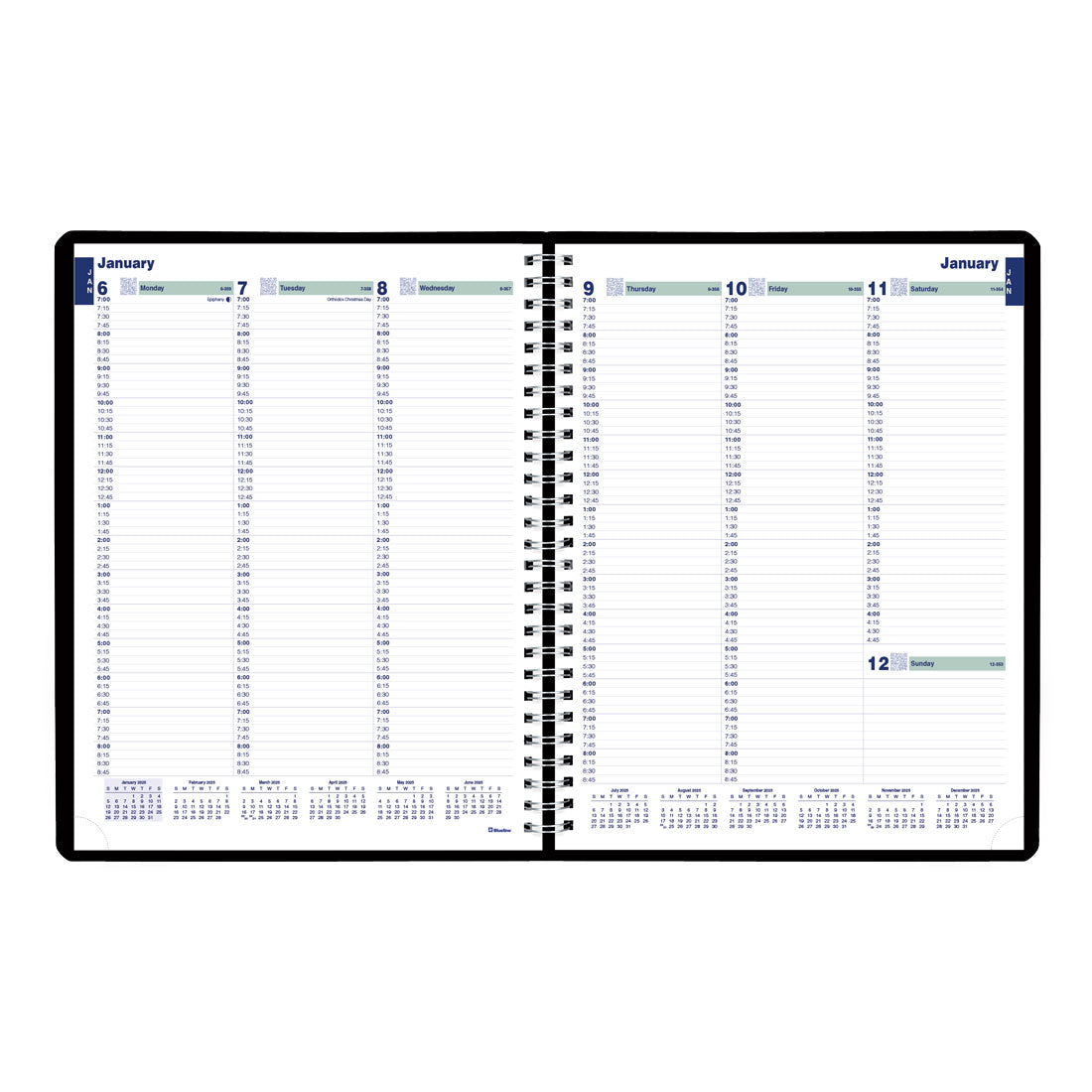 Essential Plan & Link™ Weekly Planner 2025, English, Black (C5950.81T-25)