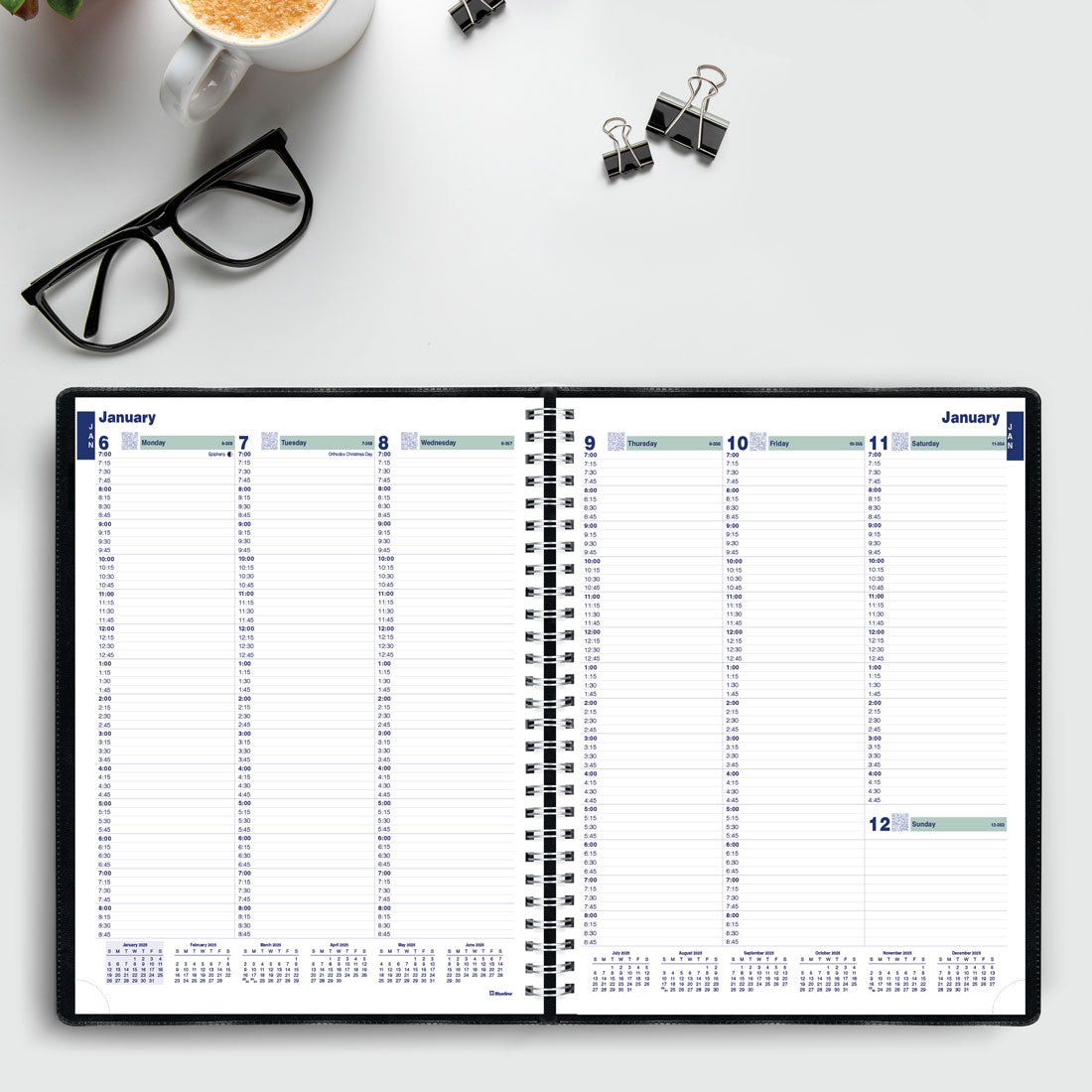 Essential Plan & Link™ Weekly Planner 2025, English, Black (C5950.81T-25)