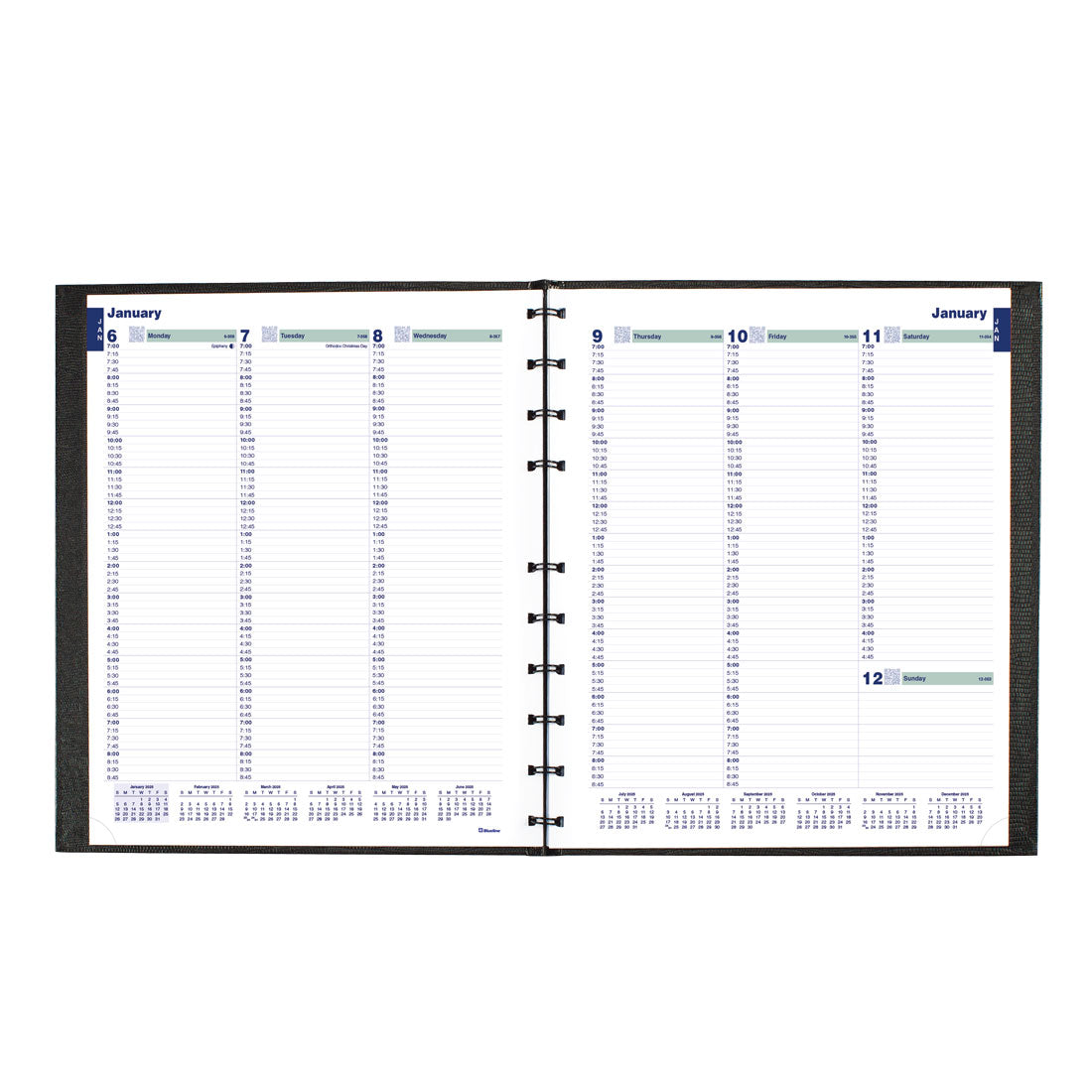 CoilPro™ Plan & Link™ Weekly Planner 2025, English, Black (C5950C.81-25)