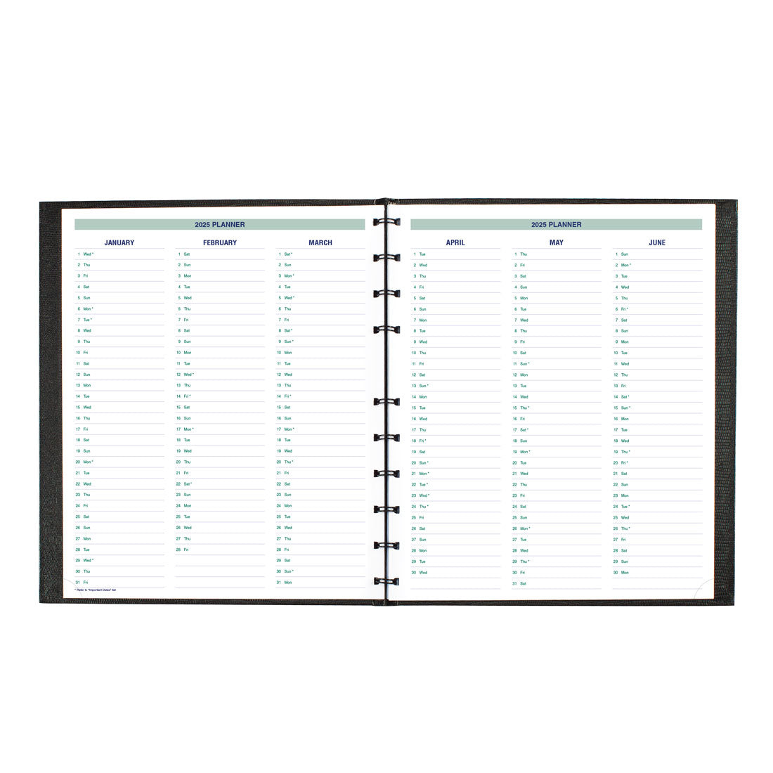 CoilPro™ Plan & Link™ Weekly Planner 2025, English, Black (C5950C.81-25)