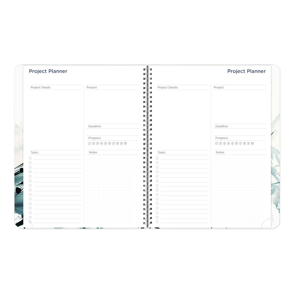 Dramatic Floral Monthly Planner, 2027, 14 Months C701G.01-27 Blueline