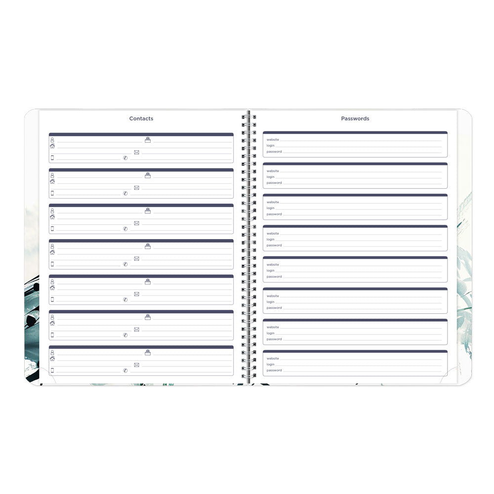 Dramatic Floral Monthly Planner, 2027, 14 Months C701G.01-27 Blueline