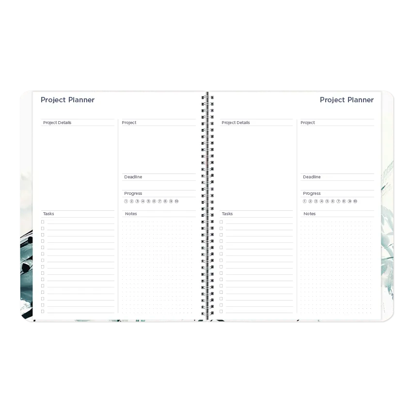 Dramatic Floral Monthly Planner, 2027, 14 Months C701G.01-27 Blueline