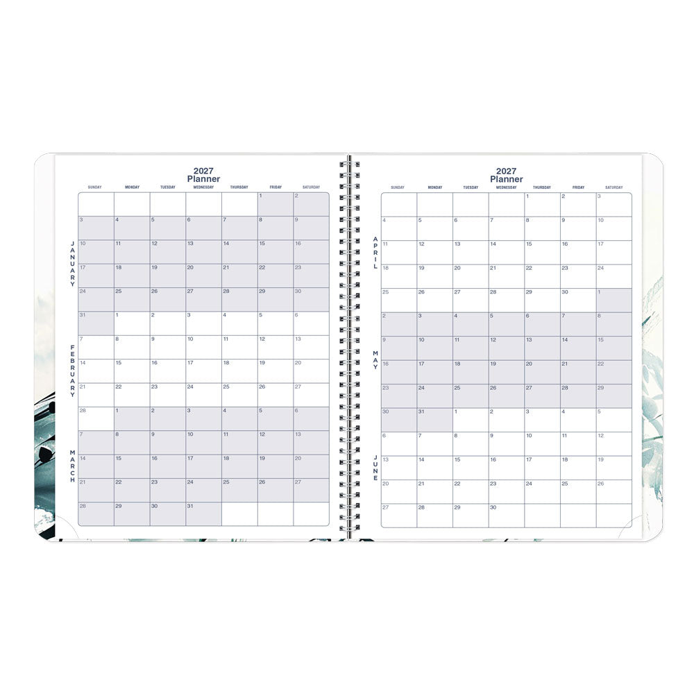 Dramatic Floral Weekly/Monthly Planner, 2027 - English C958G.01-27 Blueline