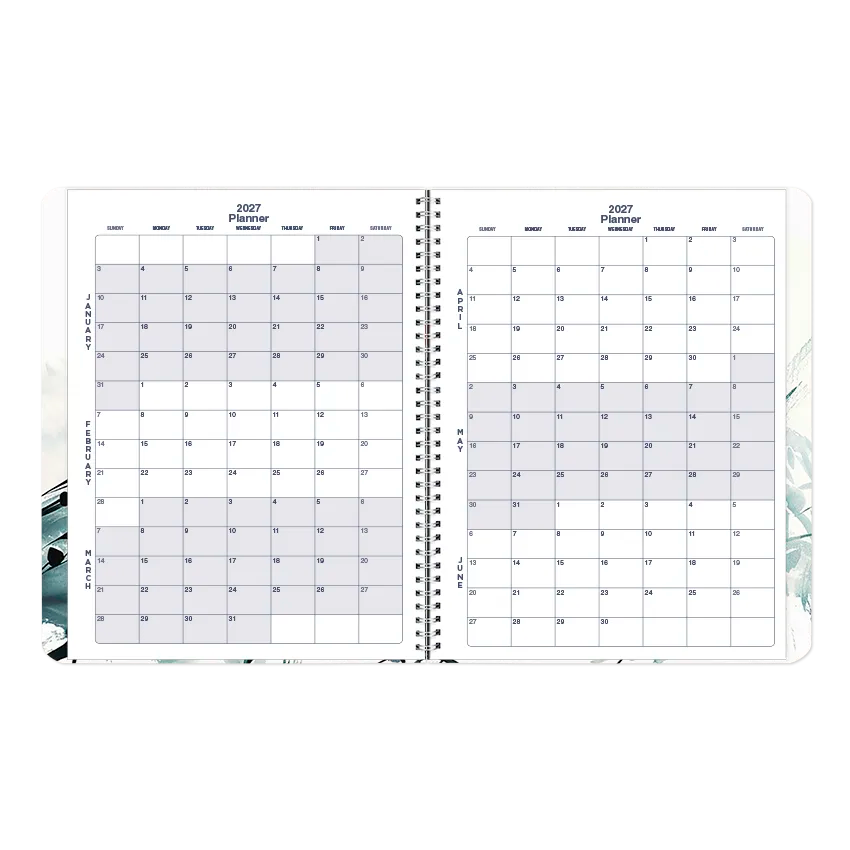 Dramatic Floral Weekly/Monthly Planner, 2027 - English C958G.01-27 Blueline