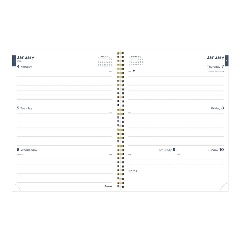 Blueline Minimalist Weekly/Monthly Planner, 2027, Assorted Designs C958PT.ASX-27