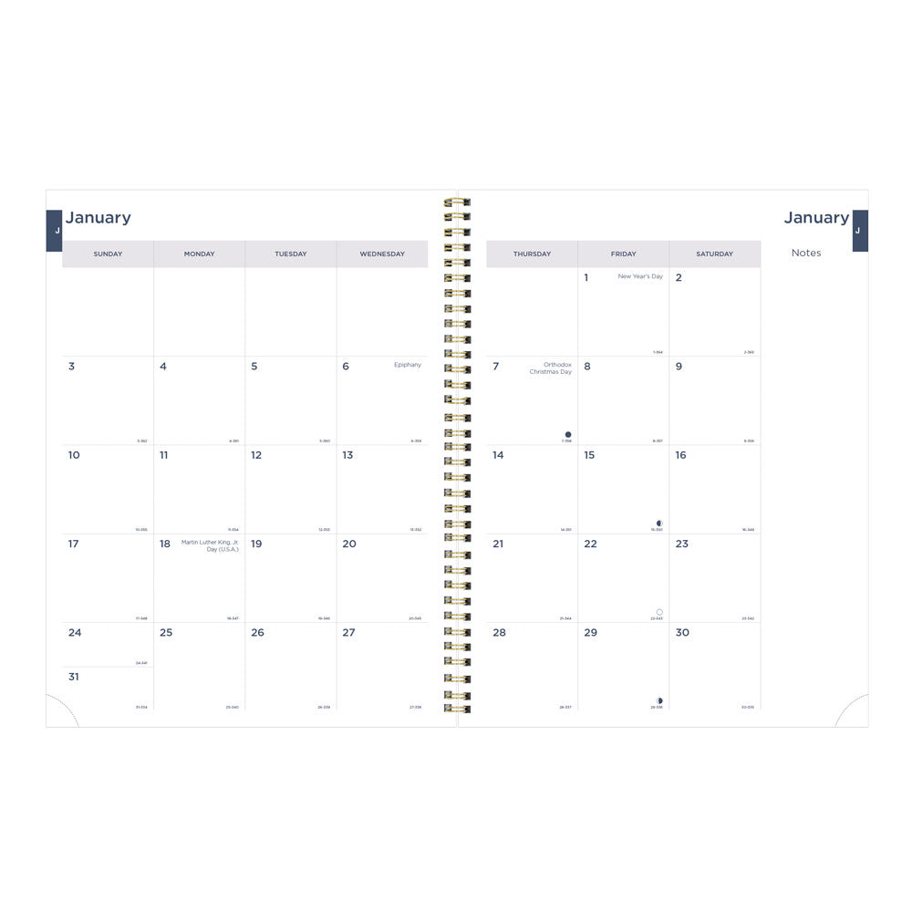 Blueline Minimalist Weekly/Monthly Planner, 2027, Assorted Designs C958PT.ASX-27
