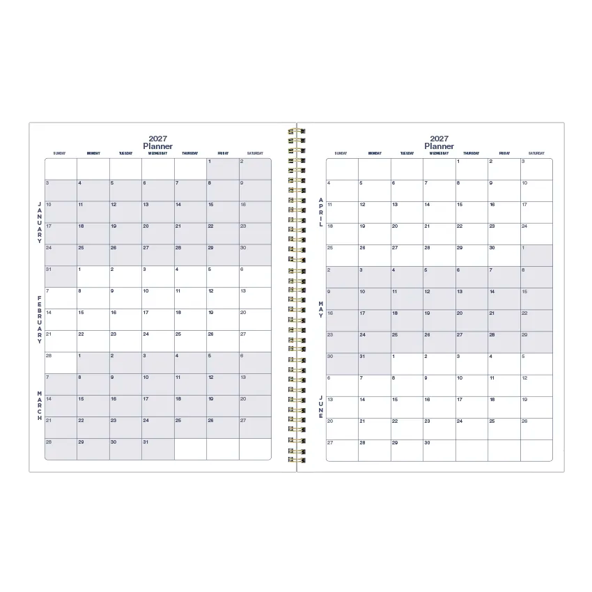 Blueline Minimalist Weekly/Monthly Planner, 2027, Assorted Designs C958PT.ASX-27